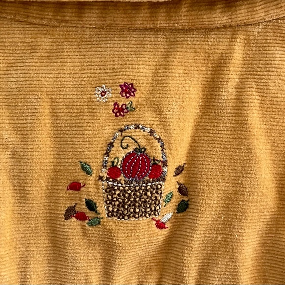 Christopher & Banks Embroidered Button Front Shirt Stretch Corduroy Size XL - Picture 14 of 15